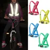 1 adet Nefes Trafik Gece İş Güvenlik Koşu Bisiklet Güvenliği Yansıtıcı Yelek Yüksek Görünürlük Yansıtıcı Güvenlik Ceket Araba