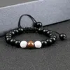 Kralen, strengen verstelbare kralen armband natuurlijke tijgeroog steen zwarte onyx lava mannen armbanden bedel yoga armbanden malachiet kralen sieraden