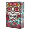 Latest Creative Skull Head of Ghost Printed Cigeratte Case Mix Color portable Plastic box Push Here to Open hookahs