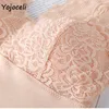 Yojoceli Lace Patchwork Cami Vinter Underkläder Grundläggande Velvet Cami T-tröja 210609