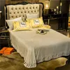 yellow winter designer bedding sets velvet queen King size duvet cover bed sheet pillowcases warm fashion designers comforter set