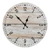 Horloge murale en bois vintage minimaliste salon décor à la maison bois silencieux grand s Art 211110