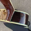 Custom om 45s akustisk gitarr rund kropp solid topp gitarr med hardcase