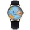 World Map Airplane Pattern Quart Watch Orologi da polso ZBNSSY0051458428