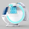 Huidverzorging 7in1 Multifunctionele schoonheidsapparatuur Huid Analysator Machine Smart Ice Blue Ultrasone RF Aqua Scrubber Hydra Facial Microdermabrasion Dermabrasie