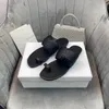 Tassel Weaving Leather Luxury Designer Slippers Lady Shoes 2021 Summer Beach Sandal Fashion Light Flat Heel Slipper Bathroom Shoe Women Sandals Black