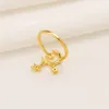 Crescent Moon Star Ring 24K Fine Gold GF GF камни Band New Neight Night Sky Vintage Triple Boddess Pentactle Golds CZ