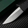 Alta qualidade automática tática faca de dobragem 154cm cetim lâmina de aço de alumínio + cabo de fibra de carbono EDC facas de pasta de bolso