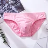 Mäns underkläder manliga underbyxor sexiga fasta byxor för män korta bomull vuxna trosor mens bikini byxa slip hombre 1805