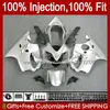 Injection mold Body For HONDA CBR 600 F4 FS CC 600F4 600CC Gloss Silver 1999-2000 Bodywork 54No.37 100% Fit CBR600F4 CBR600 F4 99 00 CBR600FS 1999 2000 OEM Fairing Kit