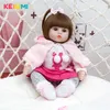 Keumi morbido corpo in cotone realistico bambole di bambino moda principessa ragazza bambola bambino rinascita giocattoli cosplay coniglio bambino regali di compleanno q0910