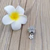 charms for jewelry making kit Daisy flower pandora 925 Sterling silver crystal bracelets wife girl women bangle chain bead pendant necklace birthday gifts 792098CZ
