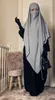 イスラム教徒の女性の長いKhimar Hijabの祈りの衣服Djellaba Jilbab Abaya Ramadan Gown AbayasイスラムNiqab Burka Jubah