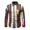 Mode casual knop omlaag revershals plaids controleert flanellen shirts mannen/vrouwen lange mouw gestreepte katoenen tops blouse heren ELDD22