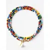 Collane lunghe di perline colorate per collana fatta a mano con ciondolo a forma di conchiglia