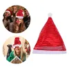 Party Hats 1pc Pluche Kerstmuts Rollenspel Xmas Themed Santa Props voor volwassenen Kinderen