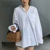 White Blouse Women's Blouse Sunscreen Long Sleeve Shirt Women Summer Autumn Casual Loose Shirt for Female Blusas 11105 210527