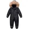 OLEKID Boys Winter Snowsuit Waterproof Real Fur Thick Girls Jumpsuit 3-10 Years Kids Overalls Children Ski Suit Snow Wear 211025