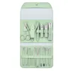 Zestawy do paznokci Zestaw Clipper 16PCSSet Trwałość manicure Pedicure Cuticle File Scissors Green6837663