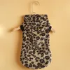 Abbigliamento Costumi per gatti Vestiti per cani da compagnia Inverno Caldo Cani Gilet Cappotto Abbigliamento Felpa con pullover in cotone lavorato a maglia con motivo leopardato carino