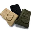 Calças de carga Muitos bolso de inverno quente homens calças cashmere calça longo apto lã térmica casual masculino estilo militar calças 210518