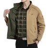 Winterjacke Männer Doppelseitige Militärjacken Mäntel Reine Baumwolle Windjacke Herrenjacke Jaqueta Masculina Plus Größe M-8XL 210819