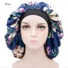 Verstelbare Print Satijn Bonnet Slaap Cap Dames Nacht Turban Hoofddeksels Leuke Headwrap Hat Mode Haaraccessoires DD867