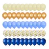 50pcs licorne confettis ballons colorés ensemble chrome métallique or globos mariage fête d'anniversaire décor
