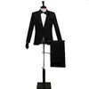 Hommes PROM Costumes Hommes Châle Verso Blanc Blanc Black Deux pièces Pantalons costume Soirée Soirée Partie Stage Spectacle Performance Mariage costume x0909