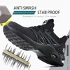 [Agilestar] Obuwie ochronne do pracy Sneakers Ultra-Light Soft Bottom Mężczyźni Kobiety Odporność na ubrania Anti-Smashing Steel Toe Buty robocze 211217