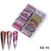 kwaliteit 39 stijlen 10 roller Sterrenhemel Nagel Folies Holografische Transfer Water Decals Nail Art Stickers 4*120 cm DIY Afbeelding Nail Tips Decoraties Gereedschap