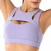 Vêtements pour femmes Hauts T-shirts Débardeurs Camis Soutien-gorge de sport pour femmes Fitness Exercice Yoga avec coussinet de poitrine Courir en plein air Antichoc Beau dos Sous-vêtements Filles Joggeurs