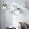 Wall shelf free punching wall-mounted TV background hanger bedroom balcony bedside creative flower pot stand 211102