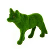 Creative Green Artificial Grass Turf Cute Animals Novelty Handmade Moss Easter Home Christmas Ornament Decoration Gift