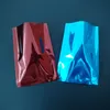 Multi-Colors Błyszczący Shinny Otwórz Worki do pakowania 100 sztuk Kolorowe Kosmetyczne Packaging Packaging Studzienie 3 boczne uszczelnianie pakiet