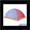 Tält och skydd för 25 personer mångfärgad pyramid vikning tält camping hållbar sängkläder vandring utomhus resa jakt hängande säng 1 g 0pcu5