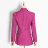 Elegante blazer estilo para mulheres colar de lapela manga longa túnica solta ruched terno feminino vestuário 210524