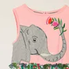 Little Maven Abito estivo per neonate Elefante Comodi vestiti per ragazze senza maniche per bambini da 2 a 7 anni 210908