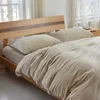 Sängkläder sätter sovrum fyra-stycken sängkläder set vinter tjock värme fast färg sammet täcke täcke mode enkel familj el