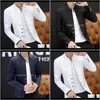 Kostymer blazers herr klädkläder kläder ho män s casual collar ungdomar stilig trend smal tryck blazer vmdvf252q