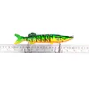 1pcs Large Size 6 Color Newest Multi Jointed Bass Plastic Fishing Lures Swimbait Sink Hooks Tackle 20.7cm 66g 244 B3