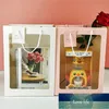 5 pièces/lot nouvel an sac cadeau saint valentin fleur emballage sac avec fenêtre cadeau de noël emballage d'affichage Transparent