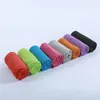 30*90cm Sports Cold Feeling Ice Towel Outdoor Exercise Cooling Ice- Sweat Absorbing Towel 9 Colors Fitness TowelZC765