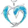 Collares colgantes 2021 Moda Amor Dolphin Rhinestone Collar para mujeres Lindo Peach Heart Clavícula Cadena Mujer Charm Joyería Regalo