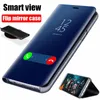 Smart Mirror Flip Case For Xiaomi Redmi Note 10 9 9s 8 8T Poco X3 NFC M3 7 10s Pro Max 6A 7A 9A 9C Mi 9T 10T Lite Cover Coque