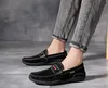 Chaussures en cuir de taille plus Casual Sneakers Hommes Conduite à l'aise Mocassins Mocassins Chaussures d'Outillage