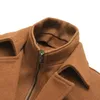 ボルバオ男性冬のウールのコートメンズファッションブランド快適な暖かい厚いウールブレンドウールピーコート男性トレンチコートオーバーコート210518