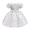 Children's Drgirls 'New Girls' Saia Fluffy Bubble Sleeve Imprimir PrincdRSummer Casual Vestido X0803