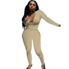 Kadın Katı Hoodies + Tayt İki Adet Pantolon Koşu Takım Elbise Güz Eşofman Uzun Kollu V Yaka 2x Casual Bahar Spor Suit DHL Gemi 5619