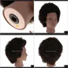 Heads Cosmetology Afro Manken Kafası Kesme Kesme Uygulaması için Yak Saç Wyhxo Dtpyn